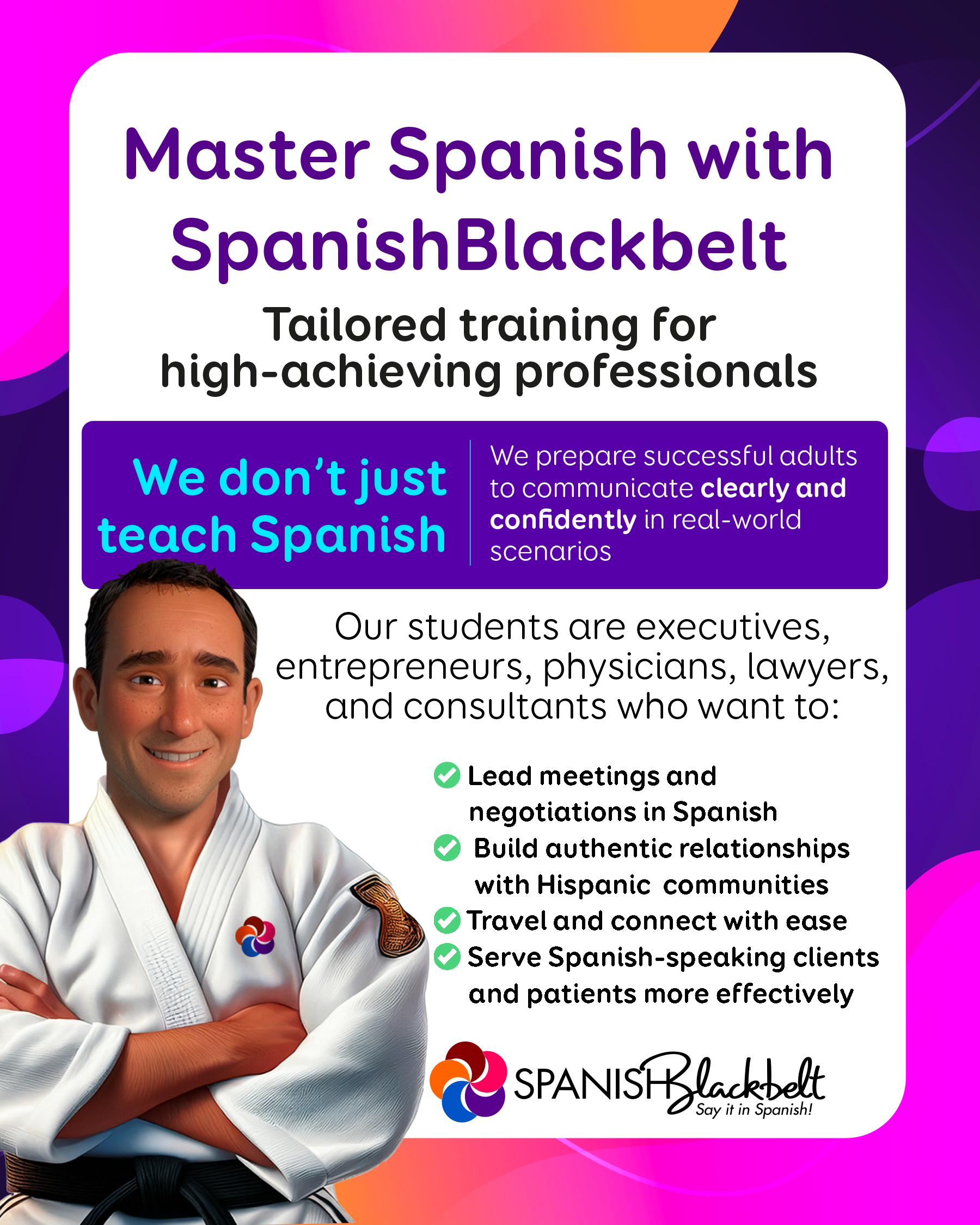 Spanish classes for professionals